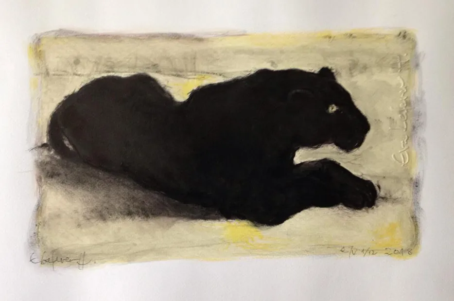 Obra "Pantera (Variación 2)" de Eva Lefever