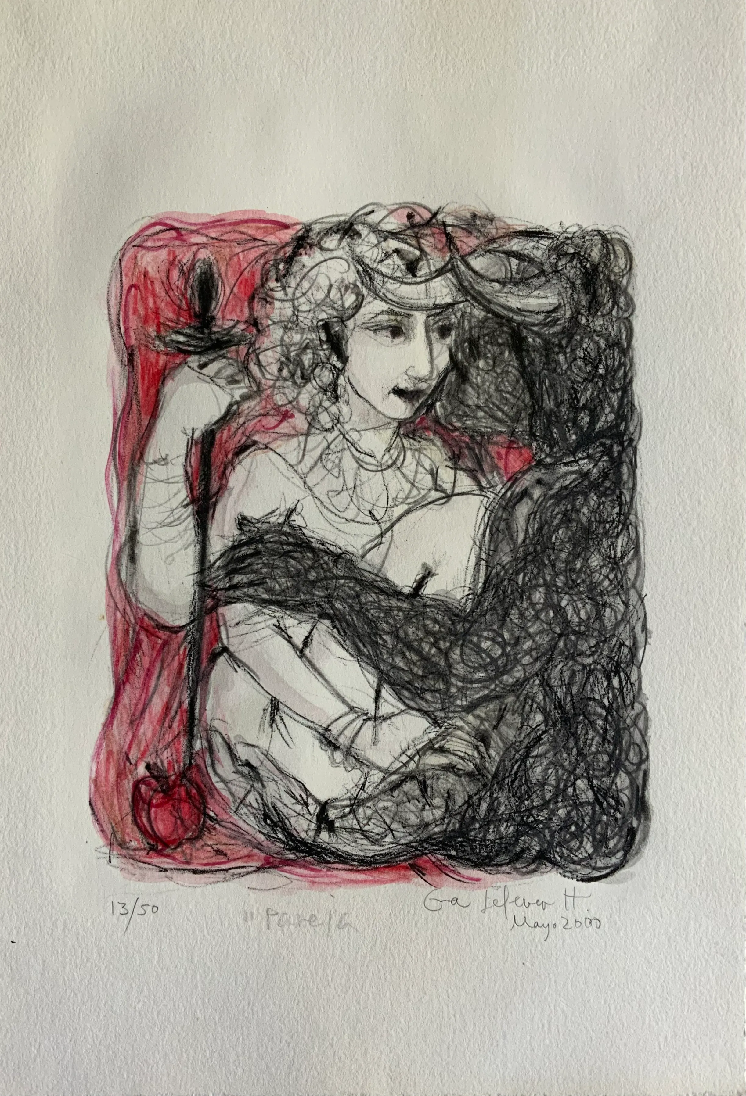 Obra "Pareja" de Eva Lefever