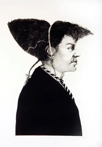 Obra "Perfil punk" de Eva Lefever