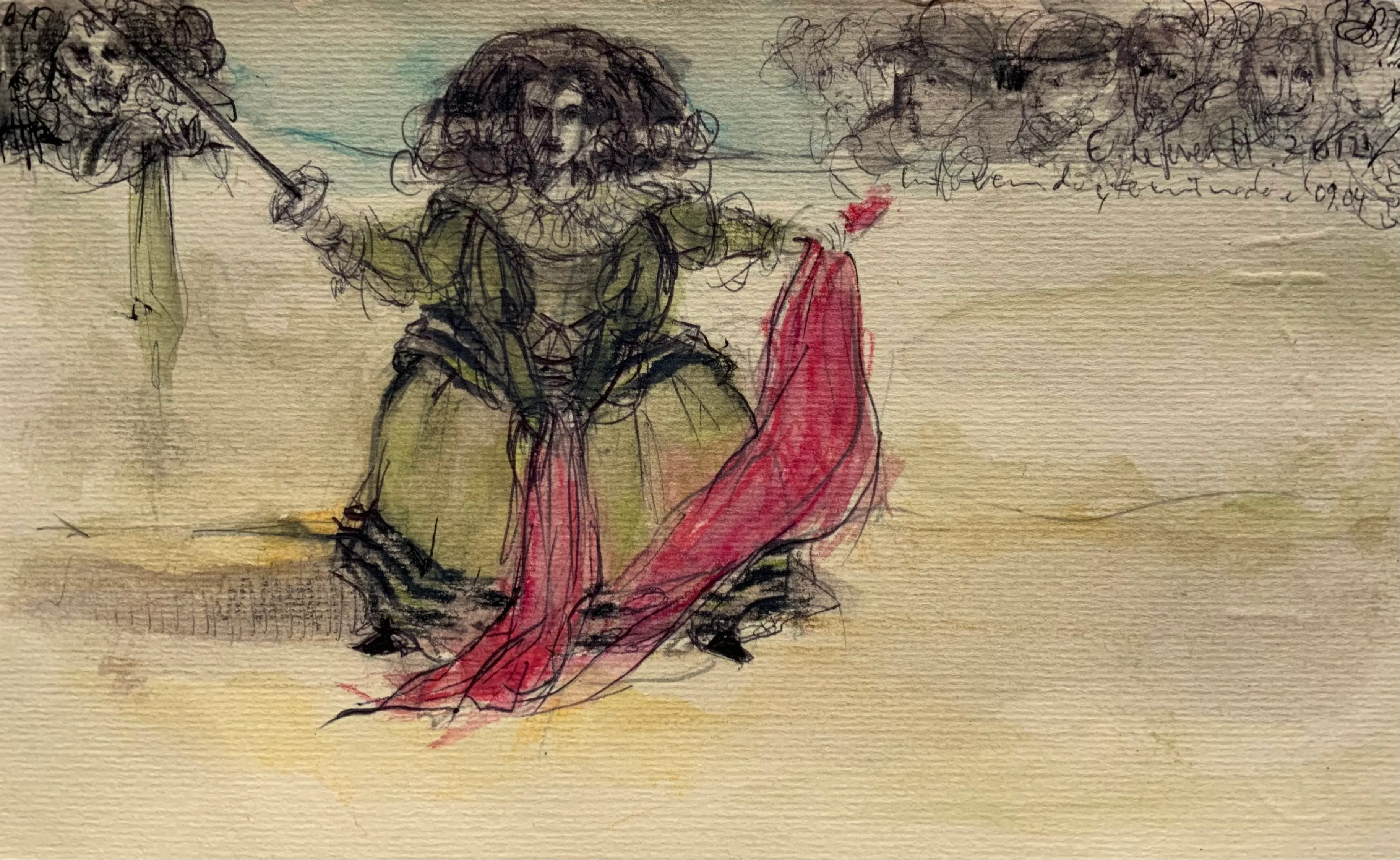 Obra "Princesa en el ruedo" de Eva Lefever