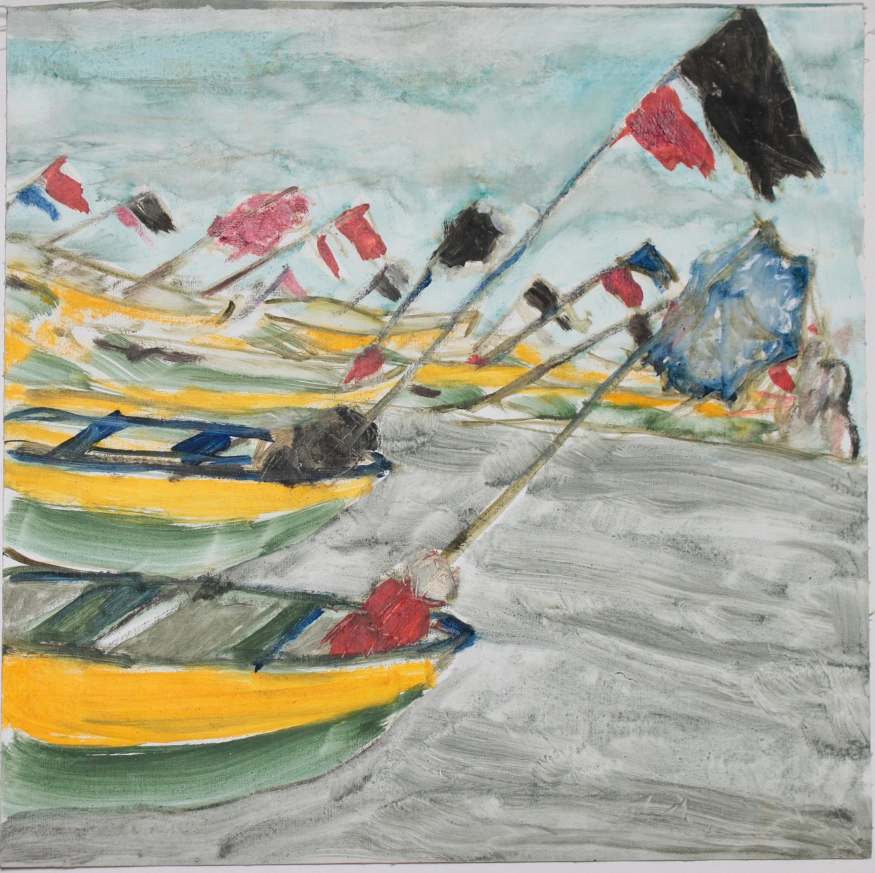 Obra "Puerto de San Antonio I" de Eva Lefever