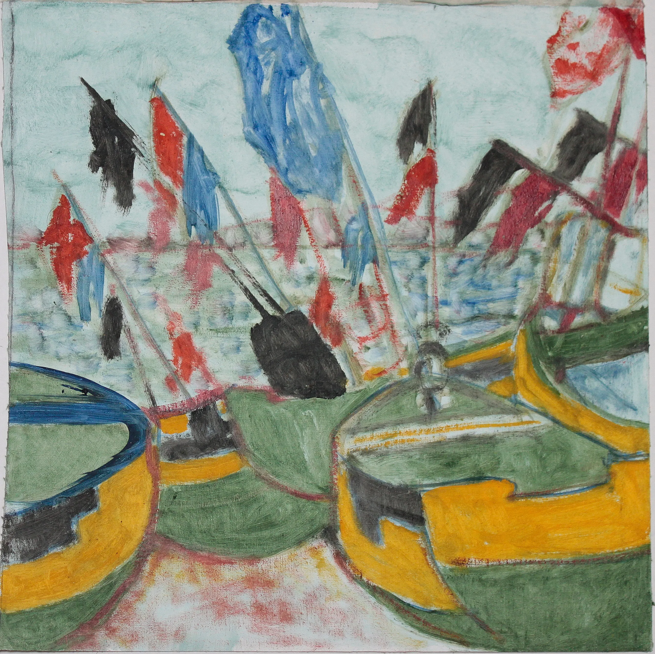 Obra "Puerto de San Antonio II" de Eva Lefever