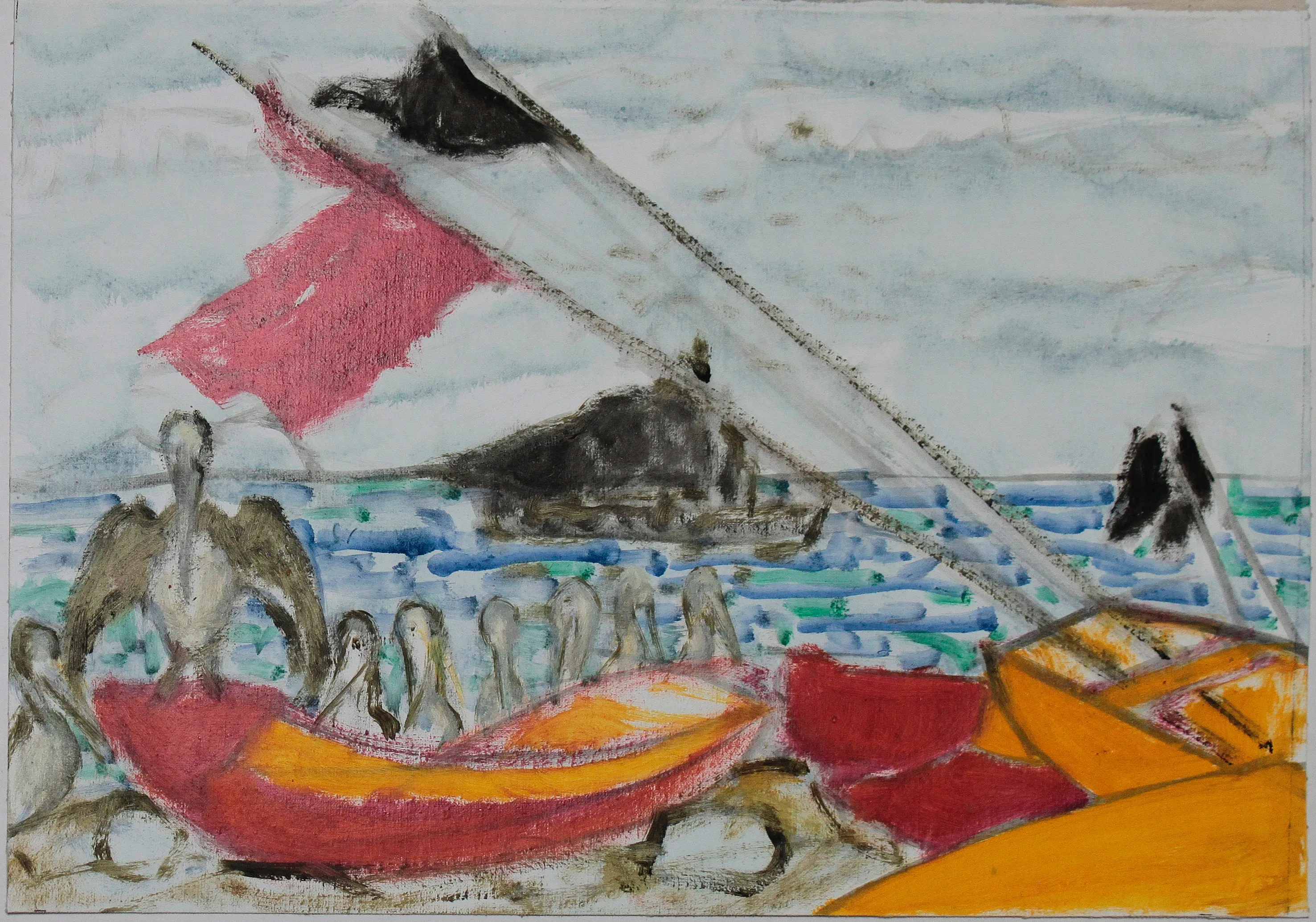 Obra "Puerto de San Antonio III" de Eva Lefever