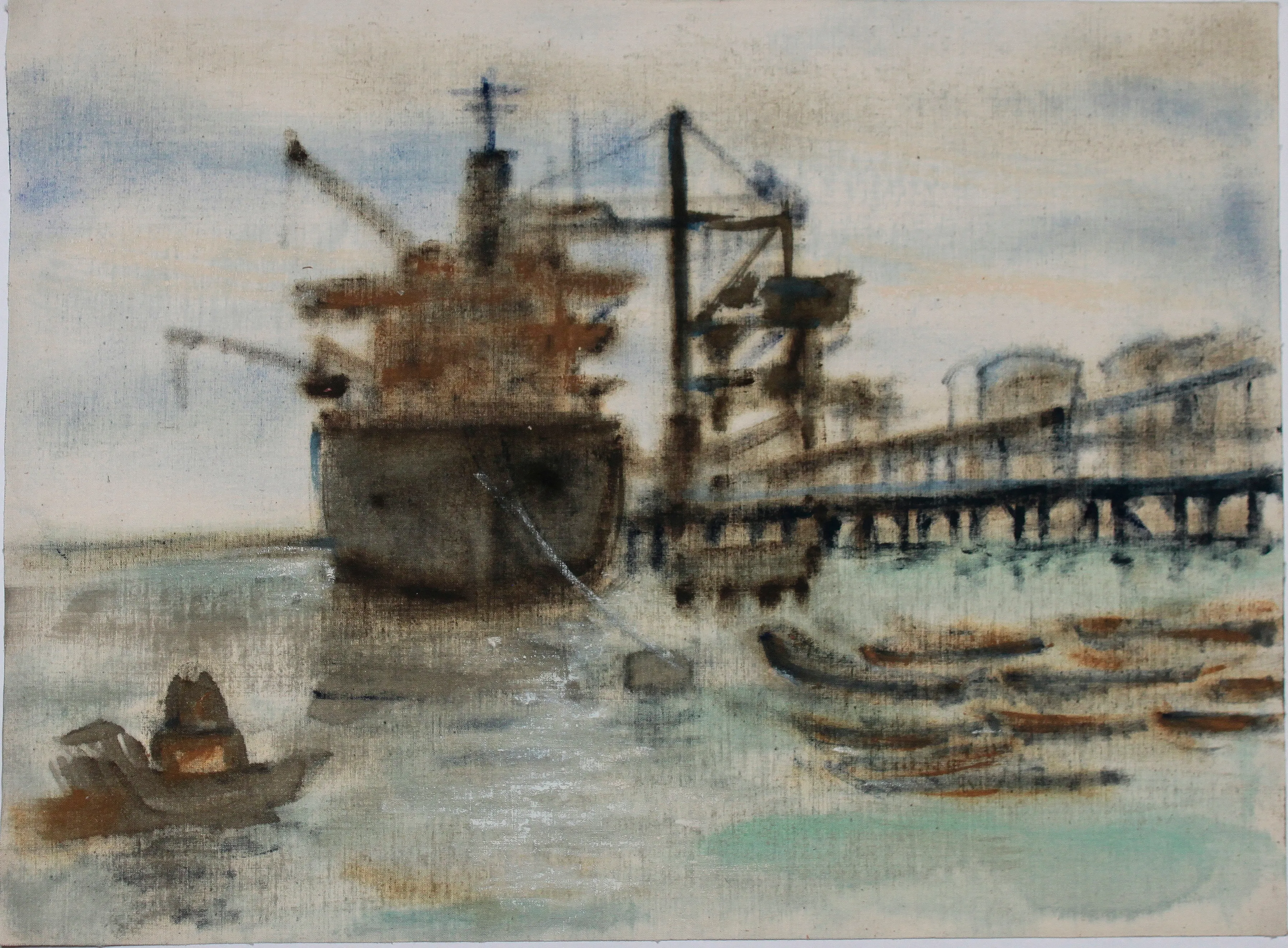 Obra "Puerto de San Antonio VI" de Eva Lefever