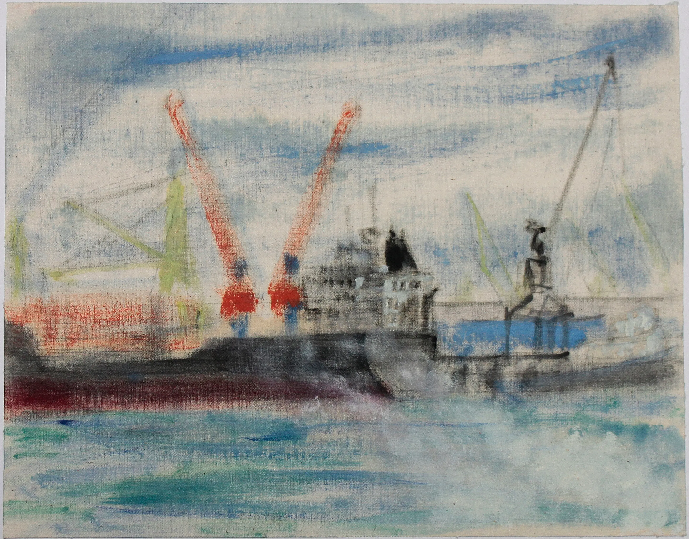 Obra "Puerto de San Antonio VII" de Eva Lefever