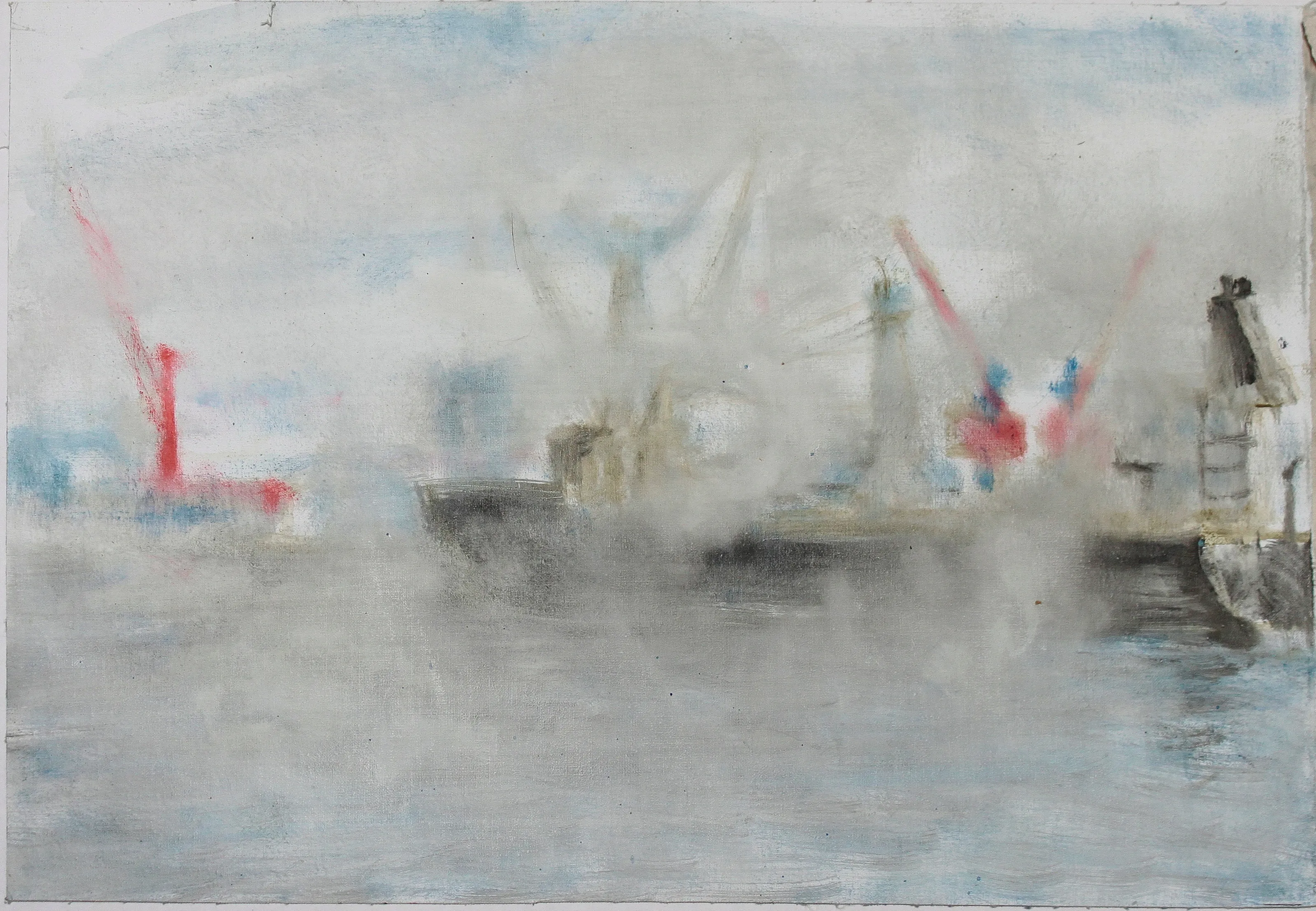 Obra "Puerto de San Antonio VIII" de Eva Lefever