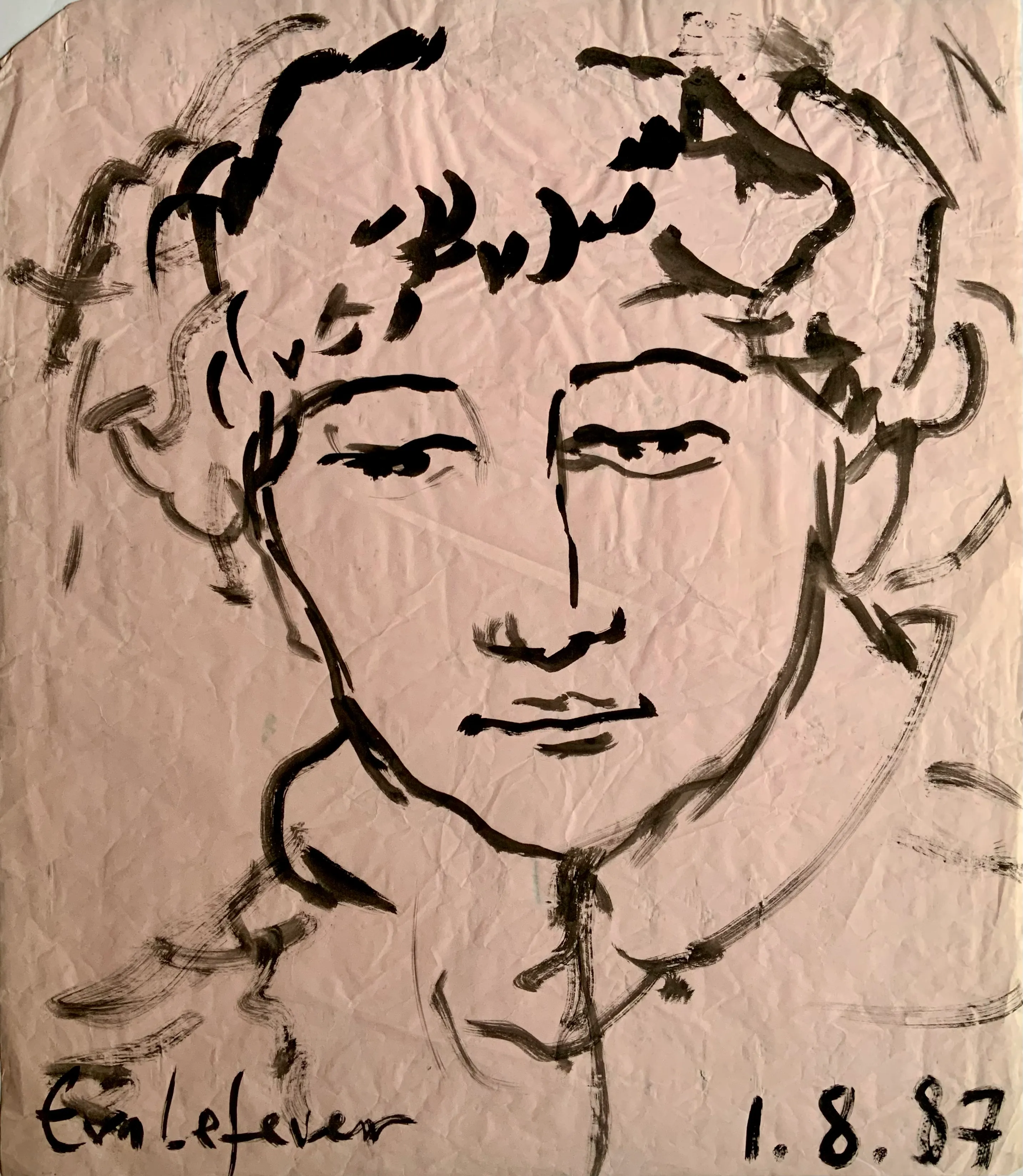 Obra "Retrato de Ana" de Eva Lefever