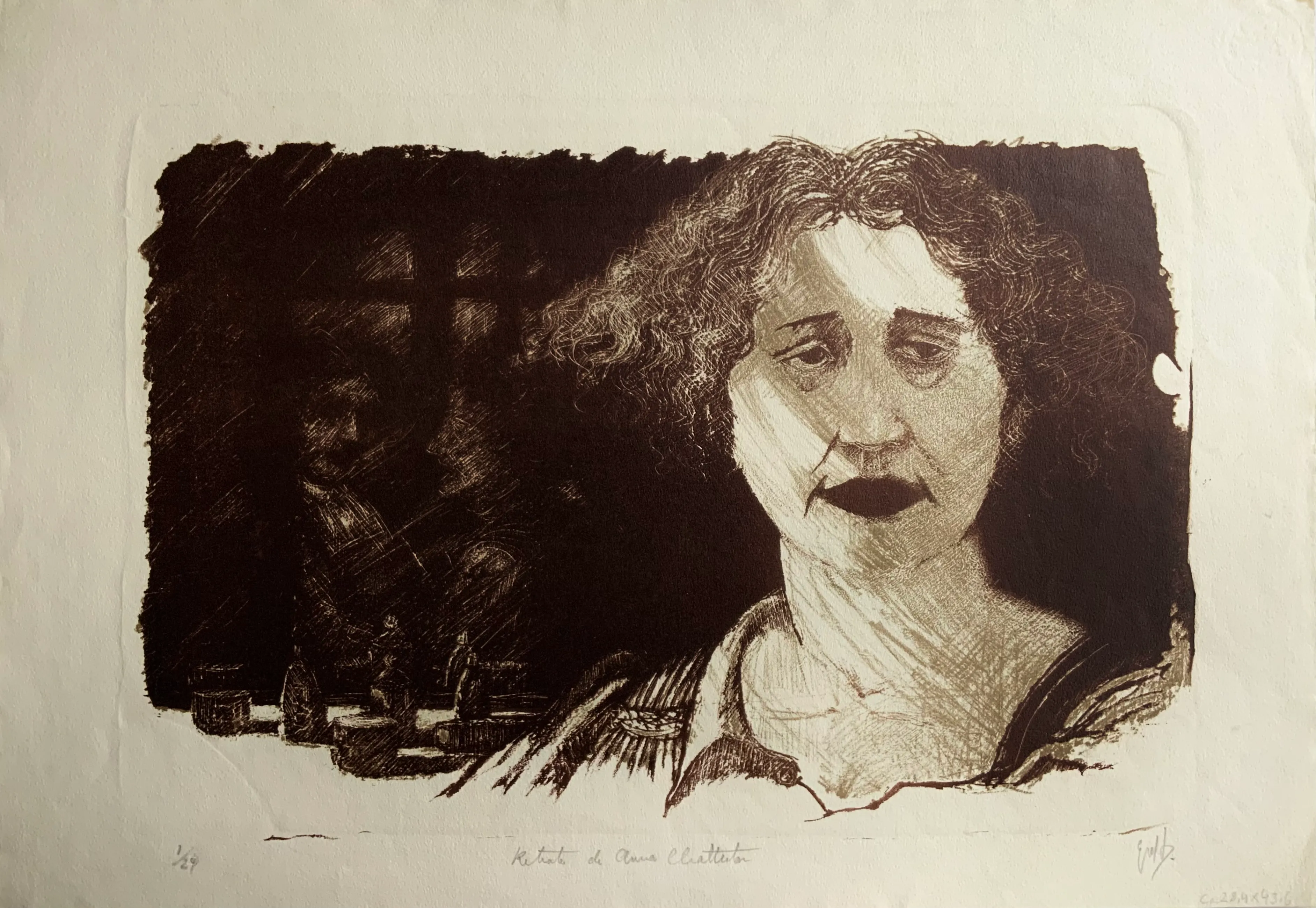 Obra "Retrato de Anna Chatterton" de Eva Lefever