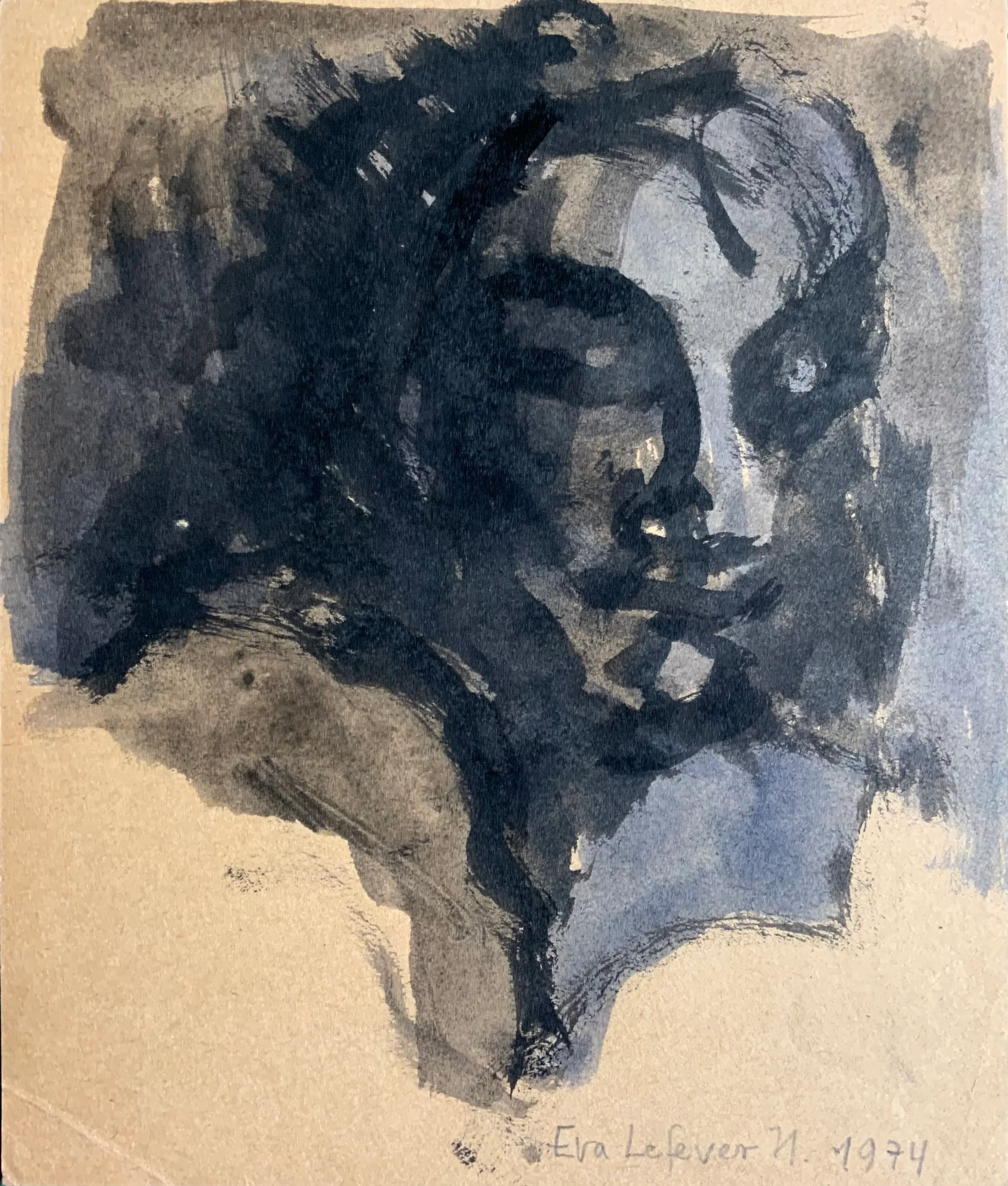 Obra "Retrato de joven" de Eva Lefever