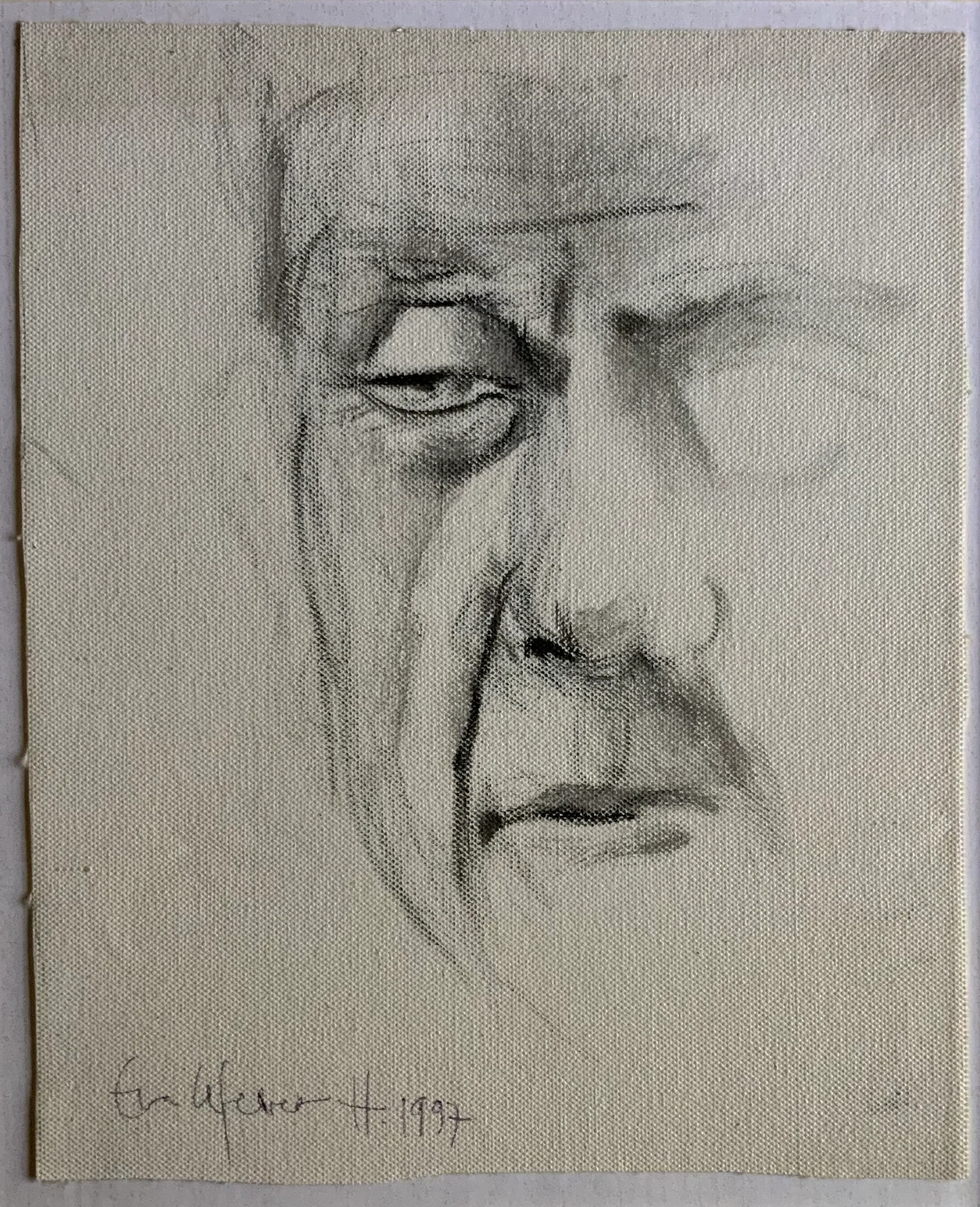 Obra "Retrato de Juan Cruz II" de Eva Lefever