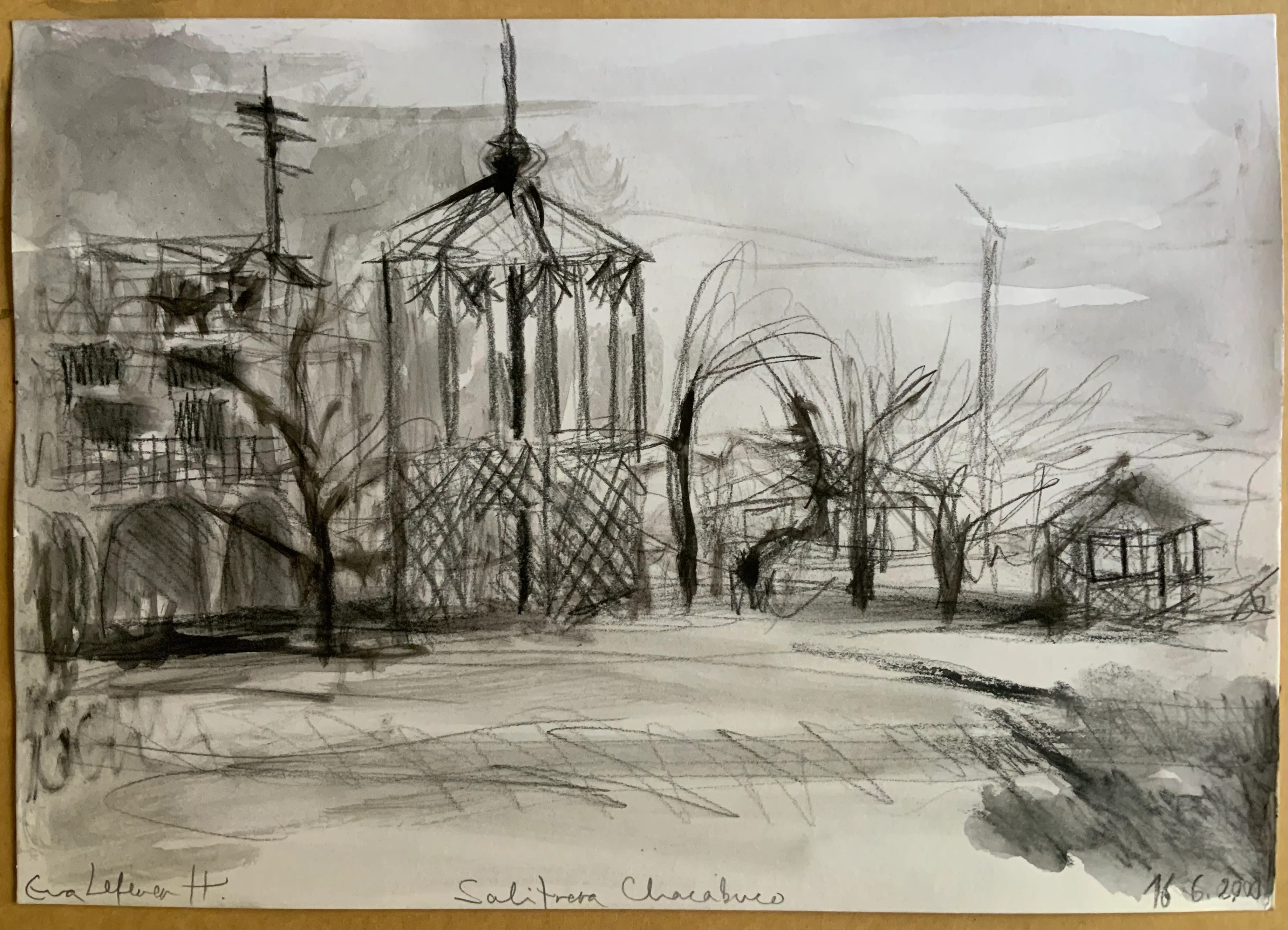 Obra "Salitrera Chacabuco I" de Eva Lefever