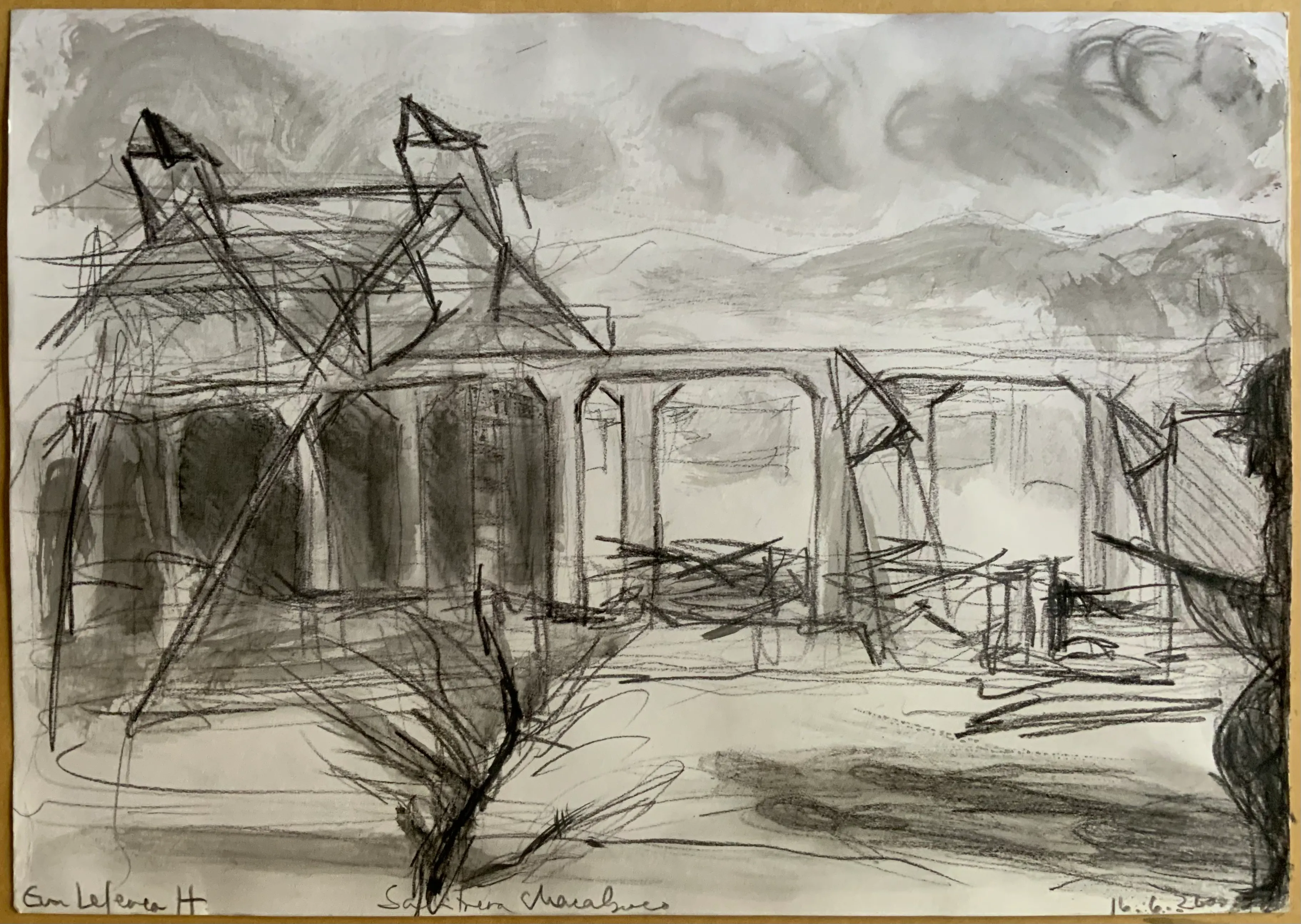 Obra "Salitrera Chacabuco II" de Eva Lefever