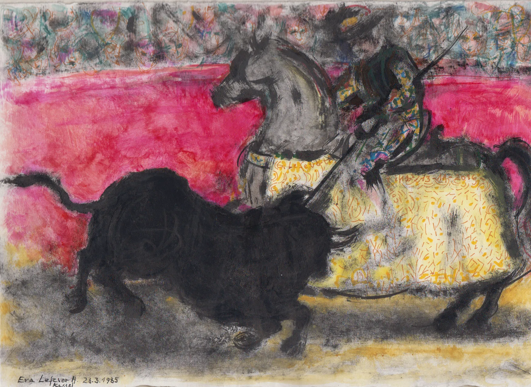 Obra "Tauromaquia I (Variación 1)" de Eva Lefever