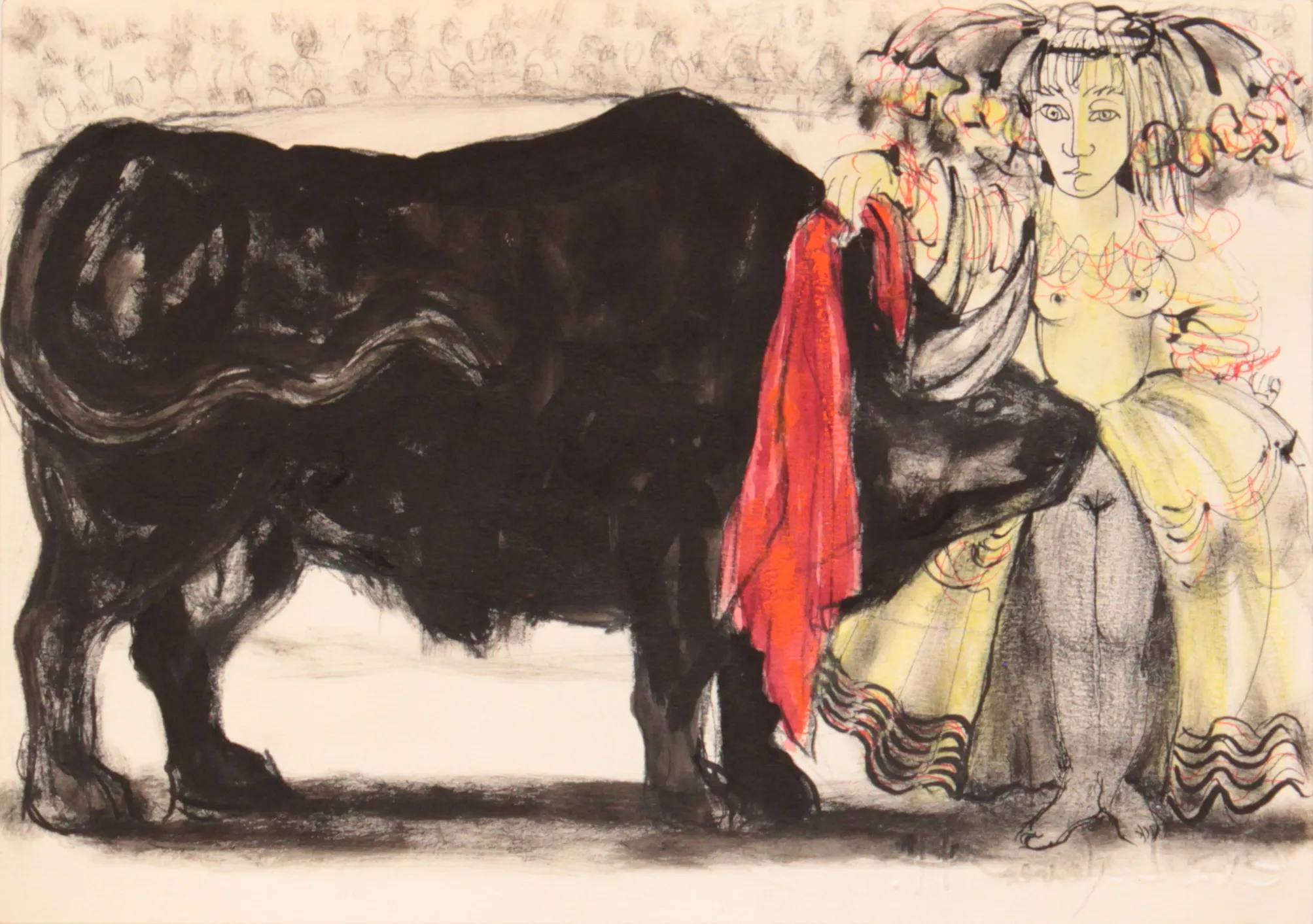 Obra "Toro e infanta picassianos" de Eva Lefever
