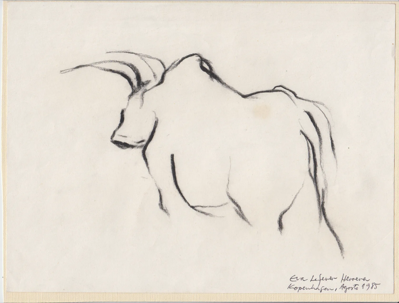 Obra "Toro I" de Eva Lefever