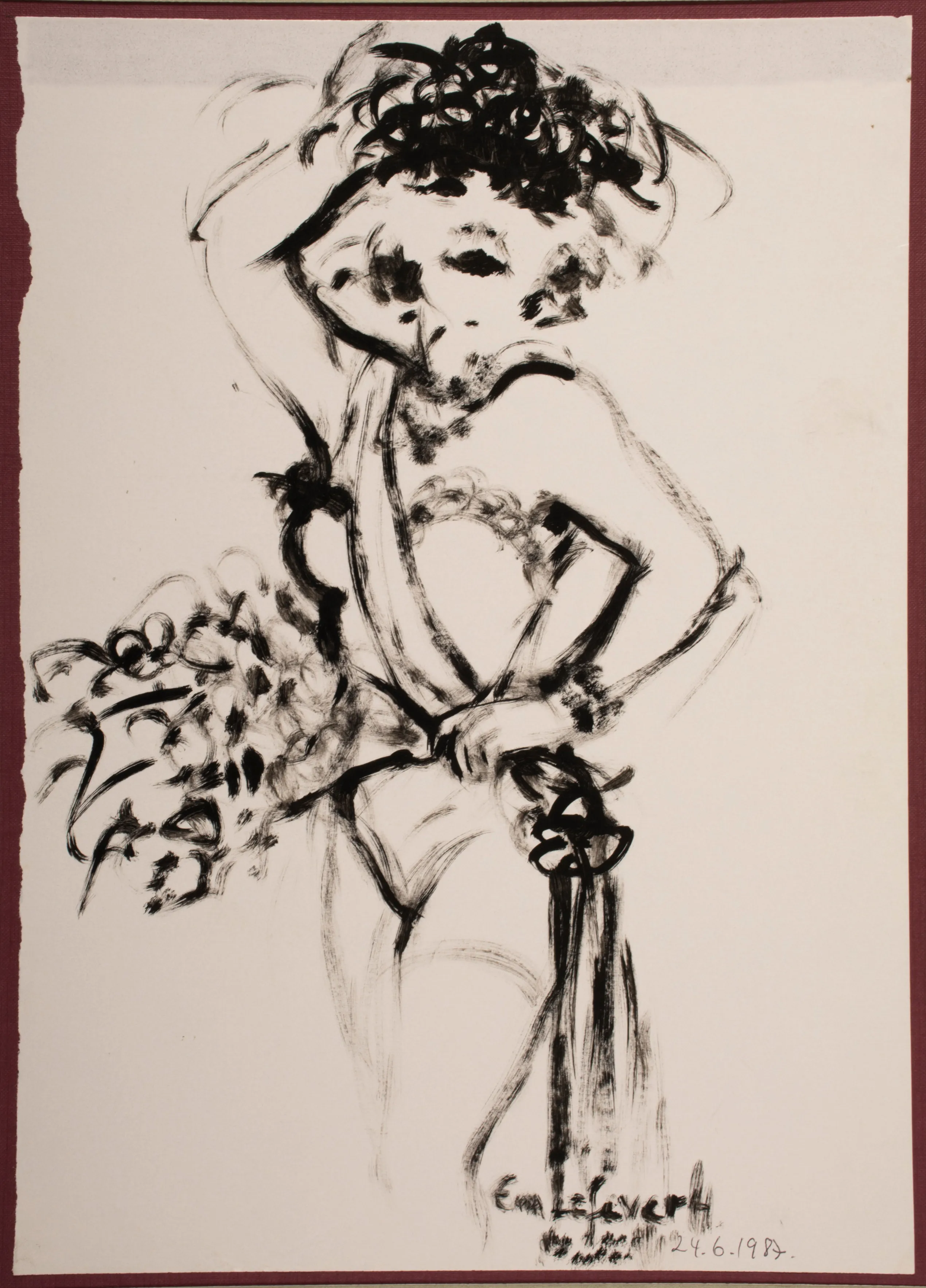 Obra "Una reina de la noche" de Eva Lefever