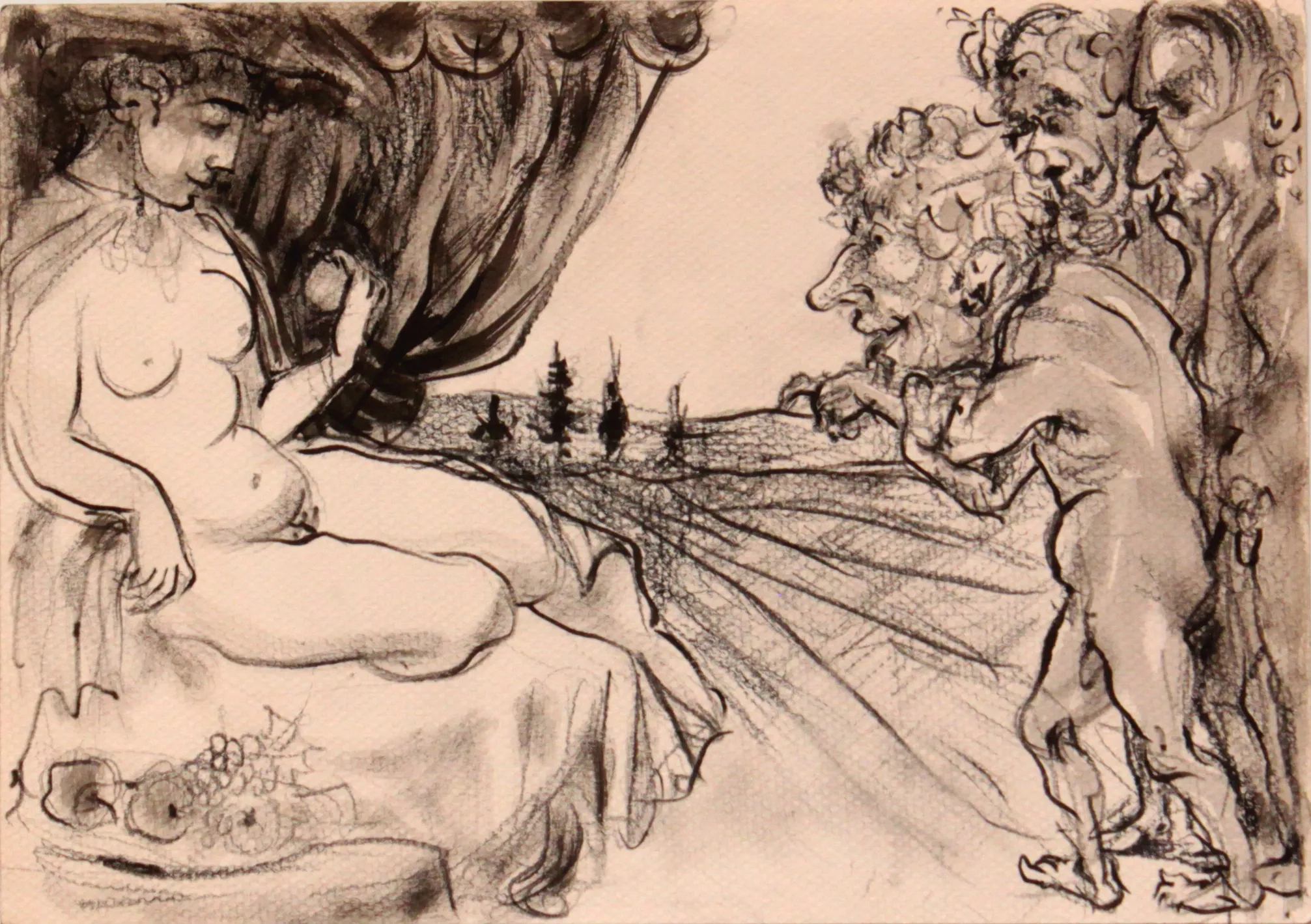 Obra "Venus y algunos pretendientes terrenales" de Eva Lefever