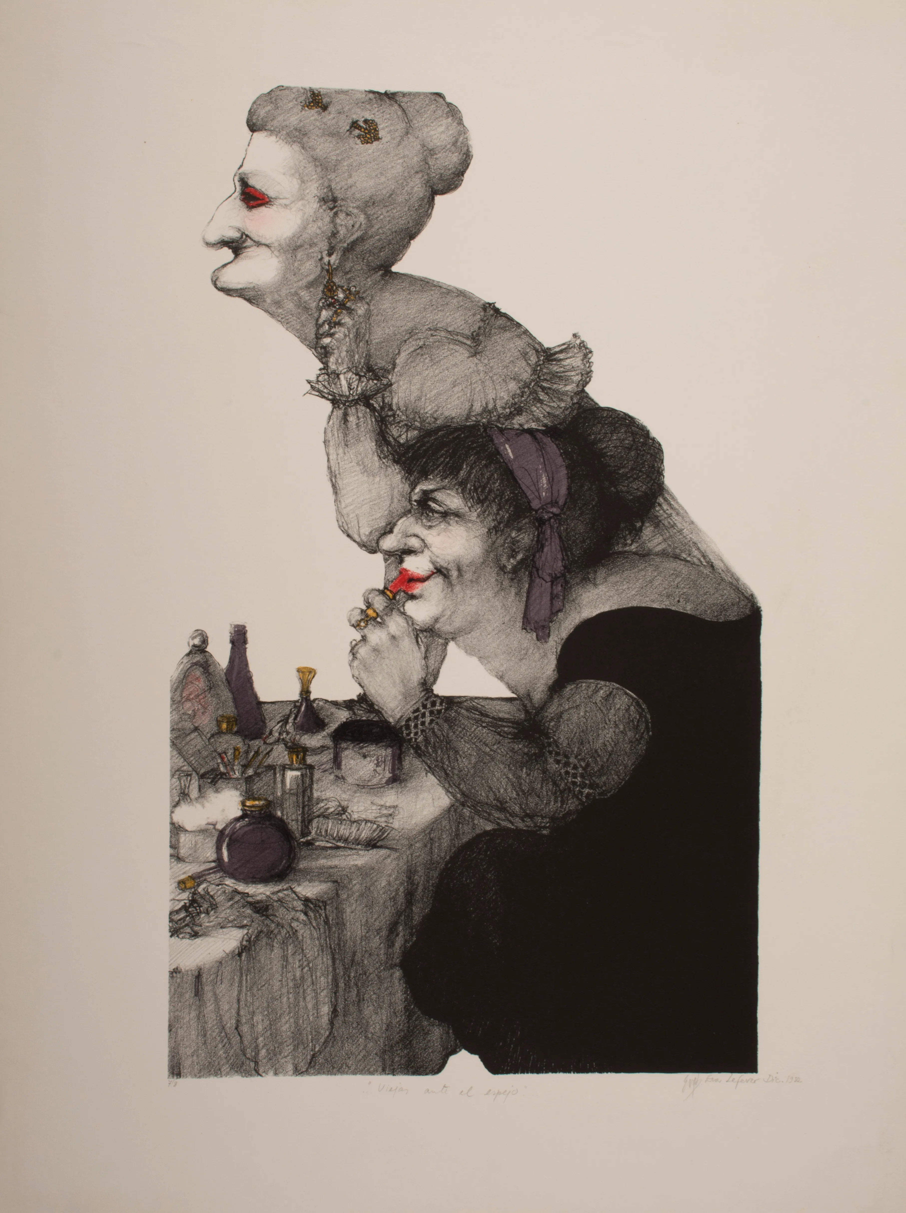 Obra "Viejas ante el espejo" de Eva Lefever