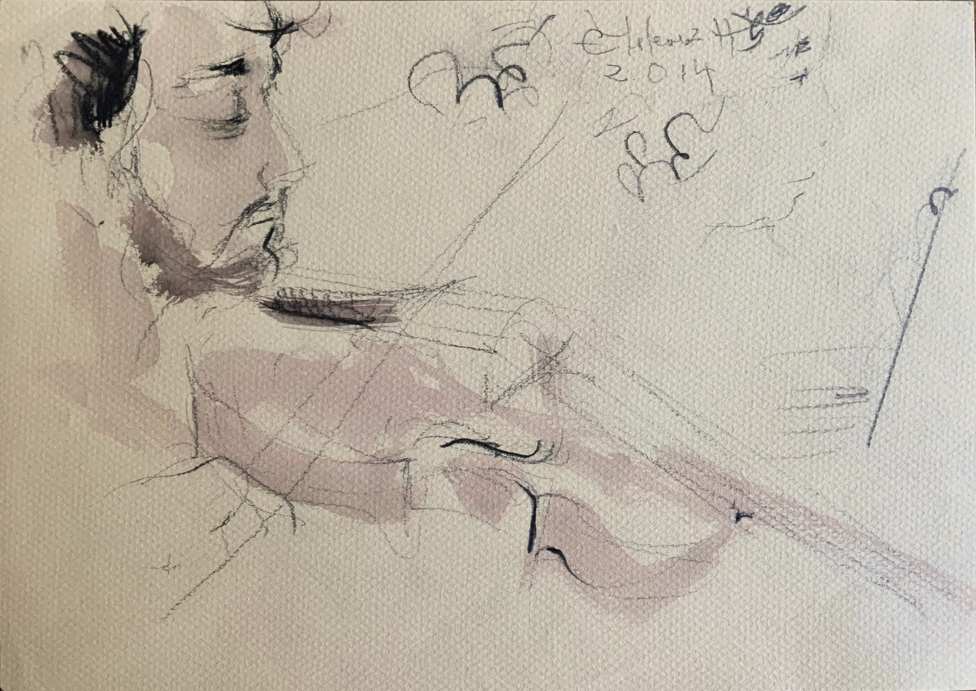 Obra "Violinista" de Eva Lefever