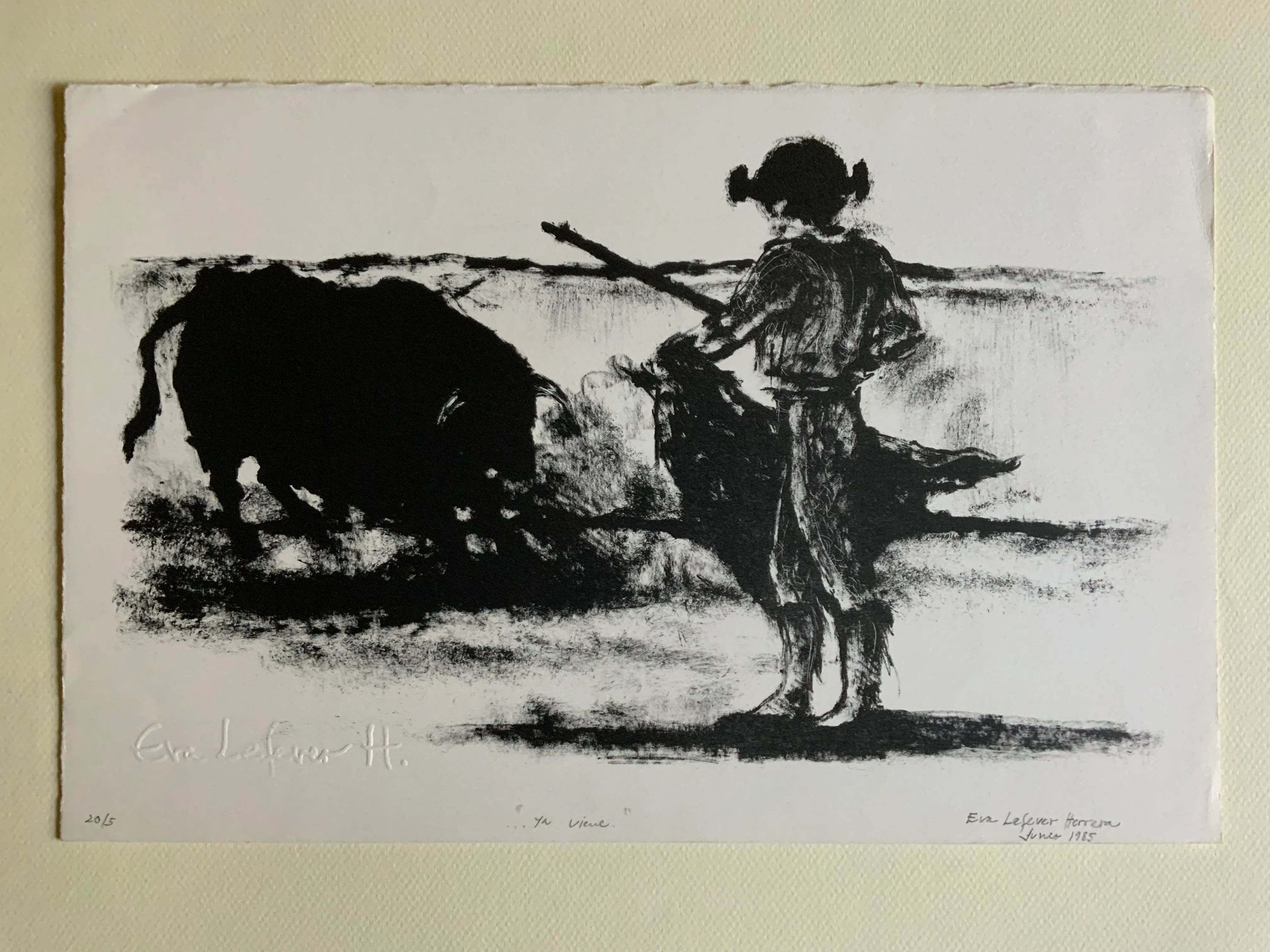 Obra ""...ya viene"" de Eva Lefever